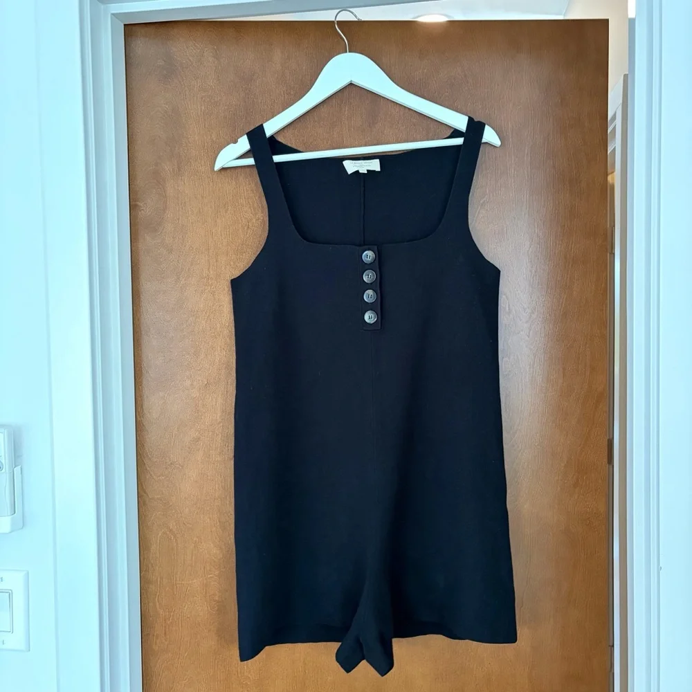 Sezane Liana Jumpsuit Black - Size L - Picture 6 of 9
